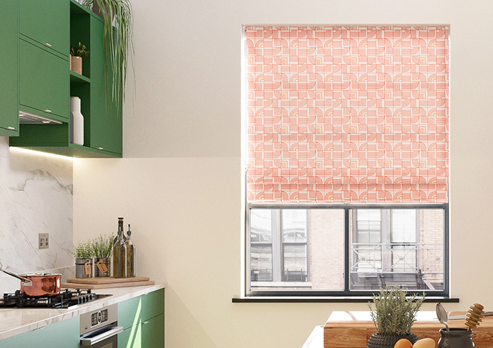 Maze, Orange - Roman Blind - Image 3